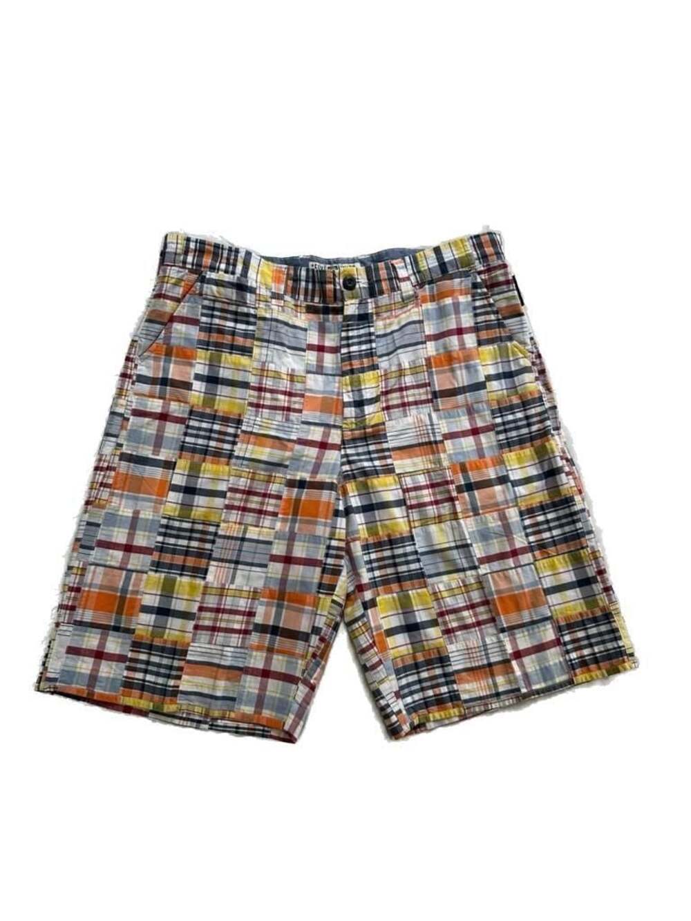 Ecko Unltd Mens shorts patchwork madras  y2k streetwear sz 36